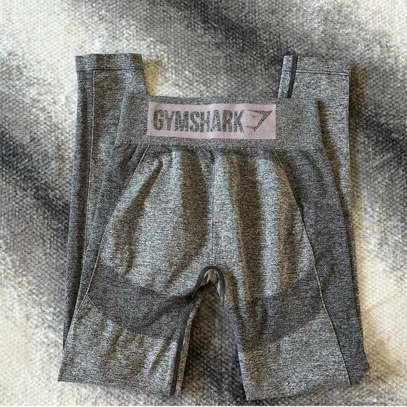 Gymshark Pants - Gymshark High Waisted Flex Gray Pastel Grape Full Length Leggings Size Small